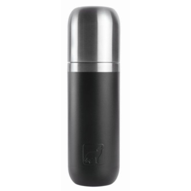Logo trade promotional merchandise photo of: Vacuum bottle DINARA Schwarzwolf