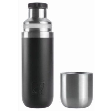 Logo trade promotional items picture of: Vacuum bottle DINARA Schwarzwolf