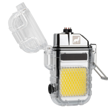 Logotrade promotional item picture of: Electrical lighter CALBUCO Schwarzwolf