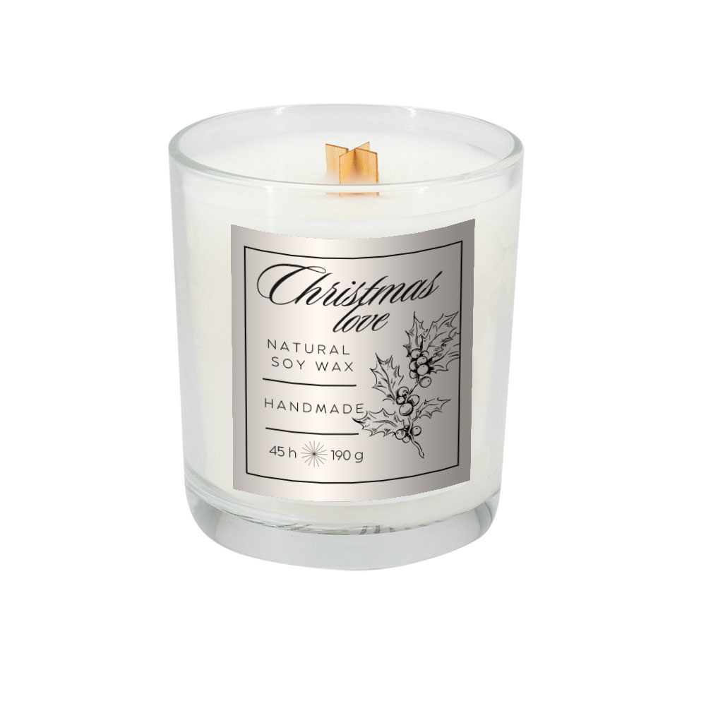 Logotrade promotional merchandise picture of: Soy candle 190g Christmas love