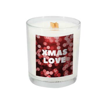 Logo trade corporate gift photo of: Soy candle 190g Christmas love