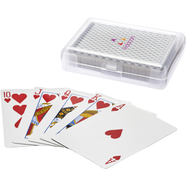 Logo trade promotional giveaway photo of: Reno playing cards set in case