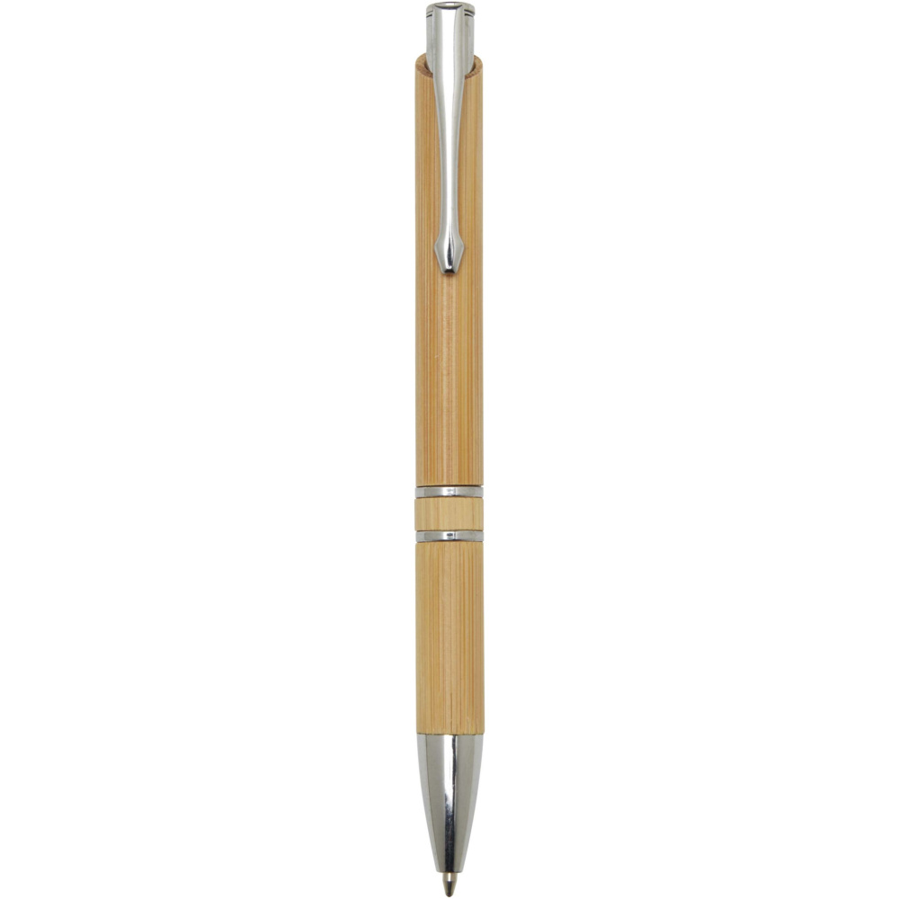 Logotrade business gift image of: Wicker bamboo ballpoint pen