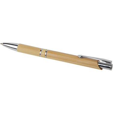 Logo trade promotional items picture of: Wicker bamboo ballpoint pen