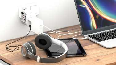 Logotrade corporate gifts photo of: SKROSS World Travel Adapter MUV 2-pole with USB A and C