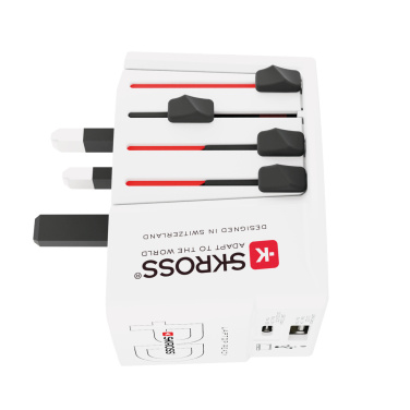 Logotrade promotional product image of: SKROSS World Travel Adapter MUV 65W PD with USB C Cable