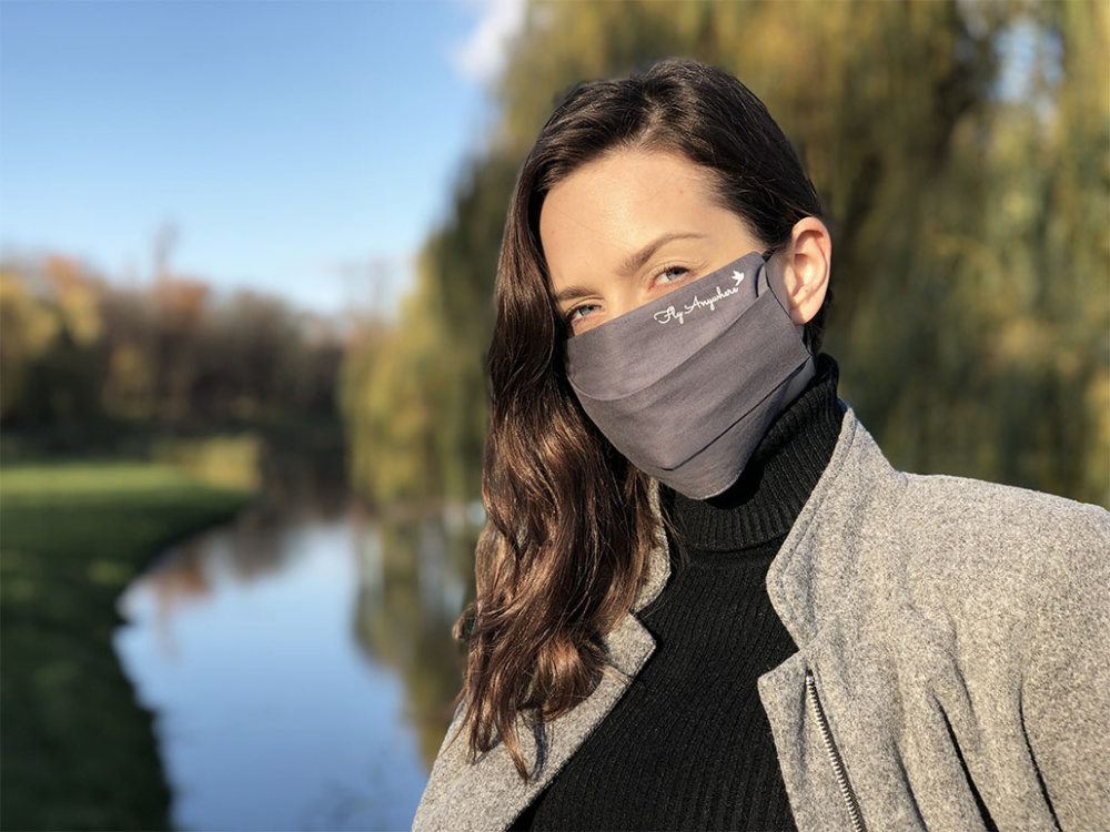 Logo trade promotional giveaways image of: MERCURE cotton face mask 139016500