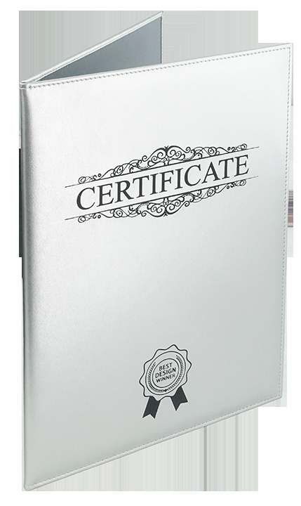 Logo trade corporate gifts image of: Certificate cover 152119