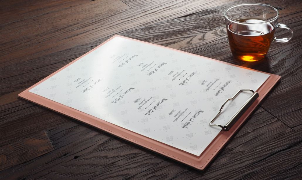 Logo trade promotional item photo of: Clipboard menu 1028094