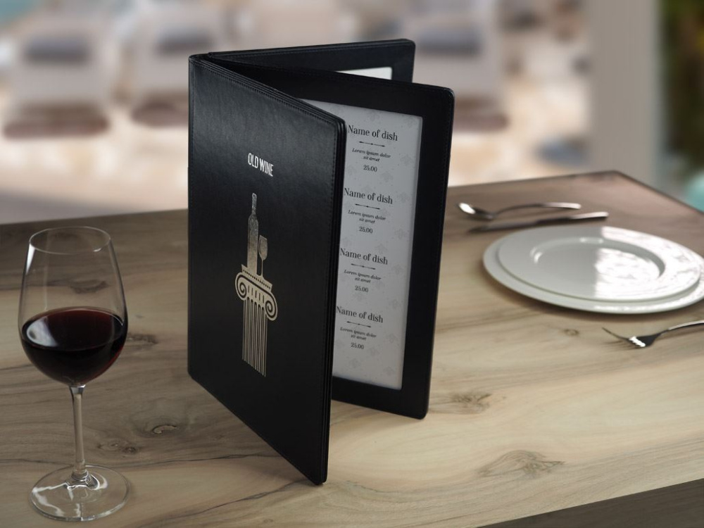 Logo trade promotional product photo of: Menu cover 1065119
