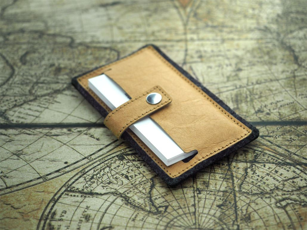 Logo trade advertising products image of: Business card holder 1324140