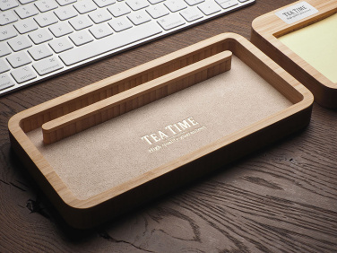 Logo trade promotional items image of: Wooden desk organiser 1850292
