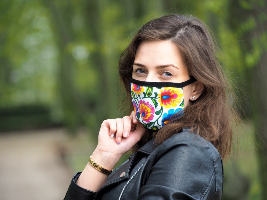 Logo trade promotional merchandise image of: MARS cotton mask (size M) 1379165