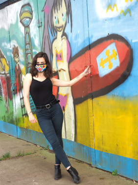 Logotrade promotional giveaway picture of: MARS cotton mask (size M) 1379165