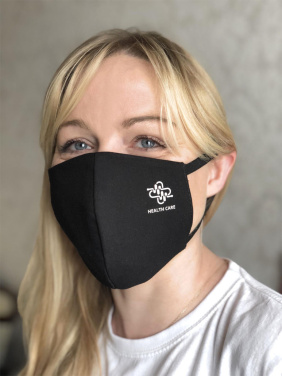 Logotrade promotional merchandise photo of: VENUS PRO cotton face mask with a pocket an HEPA filter 1378165