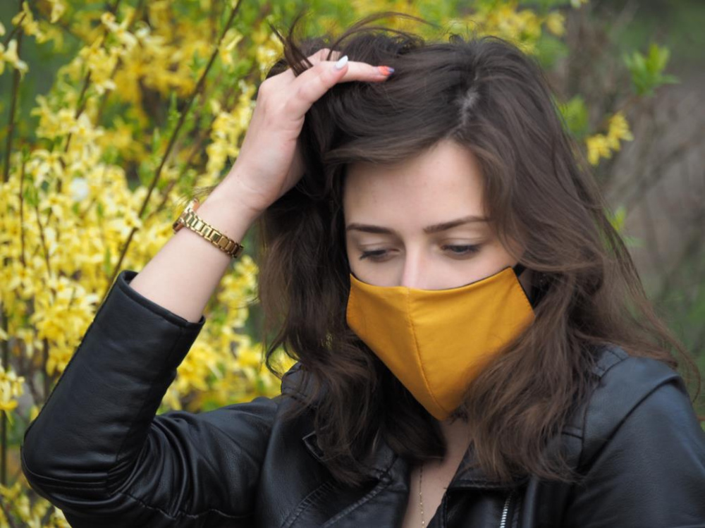 Logo trade promotional giveaways image of: VENUS cotton face mask 1377165