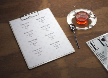 Logo trade promotional merchandise image of: Clipboard menu 1121119