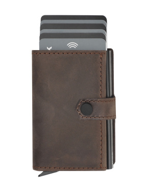 Logo trade corporate gifts image of: RFID wallet - Hunter Leather 2109284
