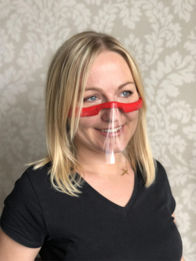 Logo trade corporate gift photo of: KALIPSO clear face shield-mask for mouth and nose 1447162