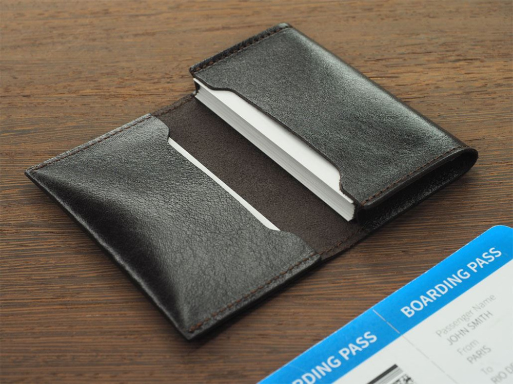 Logo trade promotional giveaways image of: Business card holder 1166067