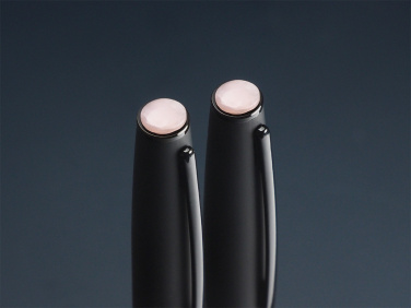 Logotrade advertising products photo of: Opal stone Pen set 1286036
