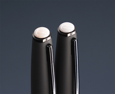 Logo trade corporate gifts image of: Opal stone Pen set 1286036