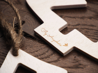 Logo trade promotional merchandise picture of: Wooden Christmas Decoration 1855121