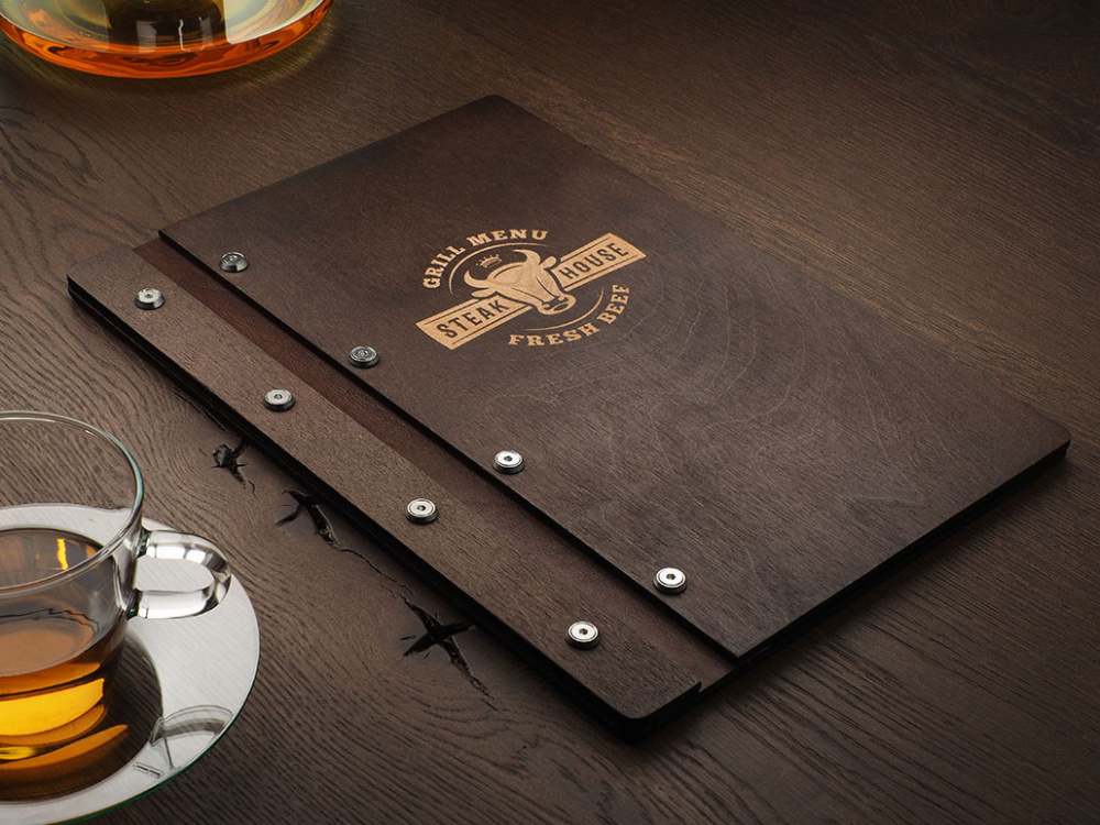 Logo trade promotional gifts image of: Menu cover 1860121