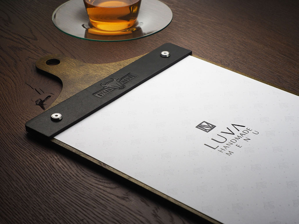 Logo trade advertising products image of: Menu cover 1861121