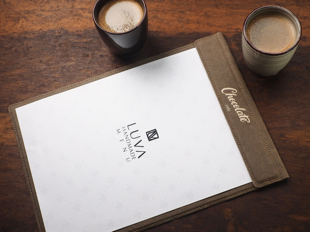 Logo trade business gift photo of: Menu cover 1241106