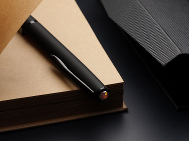 Logotrade advertising product picture of: Ball pen with AMBER stone 2070036