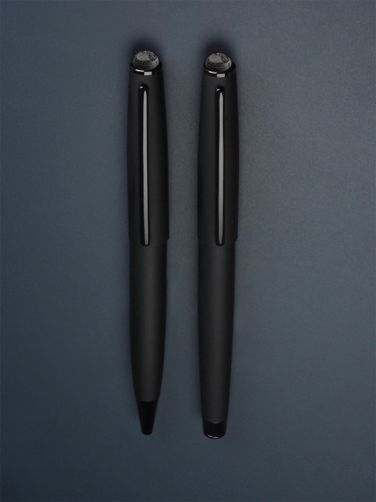 Logo trade promotional giveaways image of: Pen set with coal 2094036