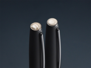 Logo trade advertising product photo of: Striped Flint Pen set 1284036