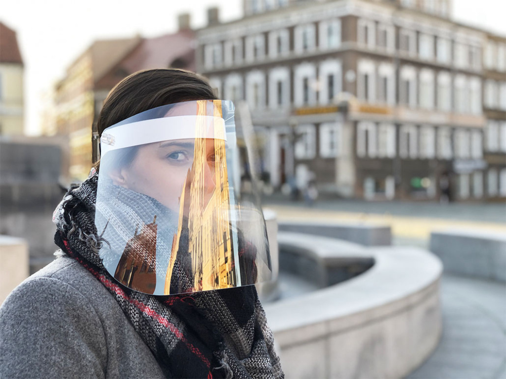 Logotrade promotional item image of: TEMIDA tilting face shield 1424162