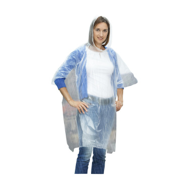 Logo trade promotional gifts image of: Clear poncho/raincoat