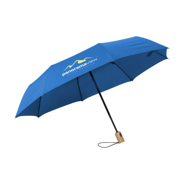 Logo trade promotional gifts picture of: Michigan foldable RCS RPET umbrella 21 inch