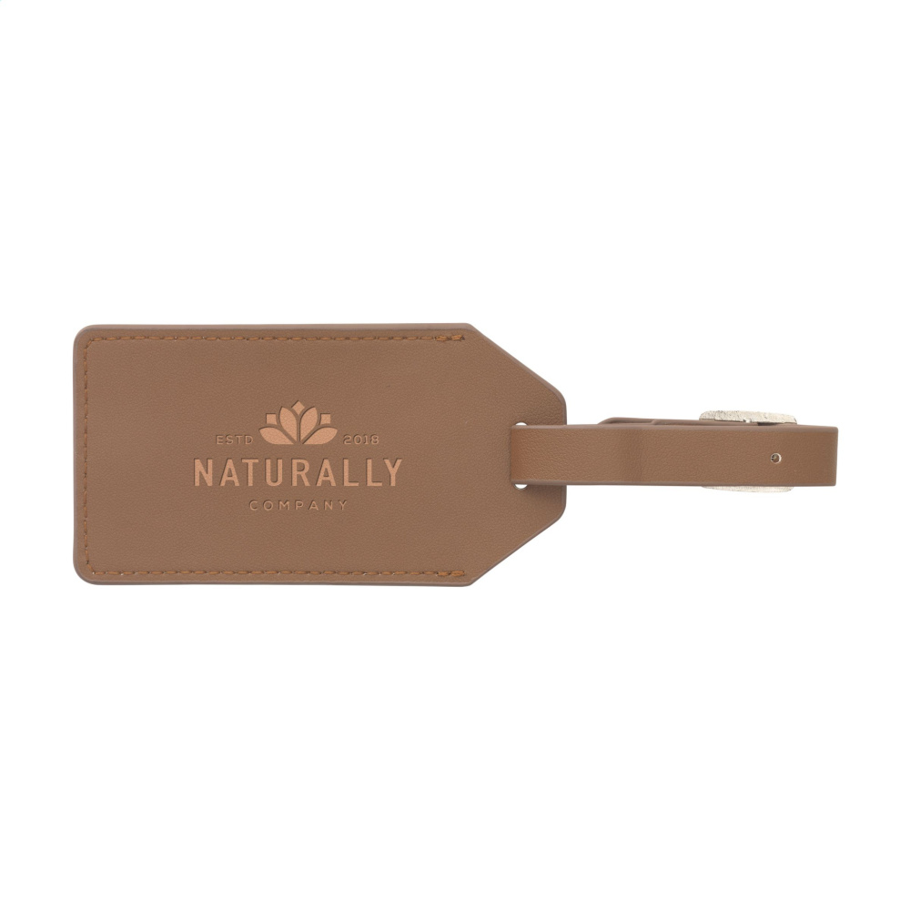 Logotrade promotional gift image of: Vegan Pineapple Leather Luggage Tag
