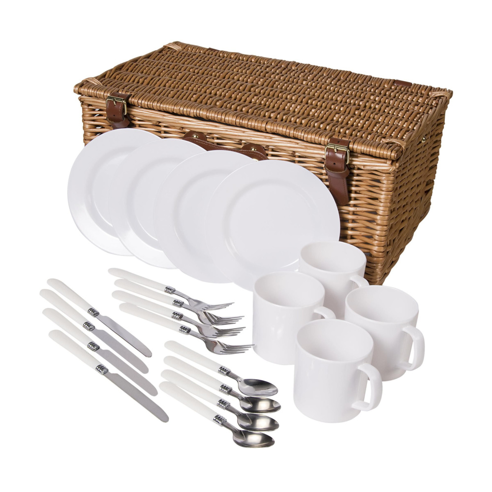 Logo trade promotional gifts picture of: QualityTime picnic basket