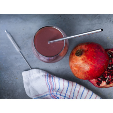 Logo trade advertising products picture of: Reusable 1 piece ECO Straw Set stainless-steel straw