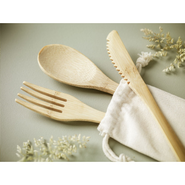 Logotrade promotional merchandise image of: Bambu Cutlery Set
