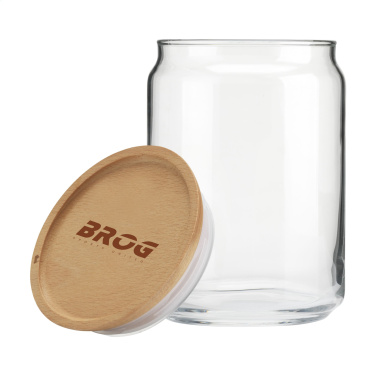 Logo trade promotional item photo of: Wood Jar Storage