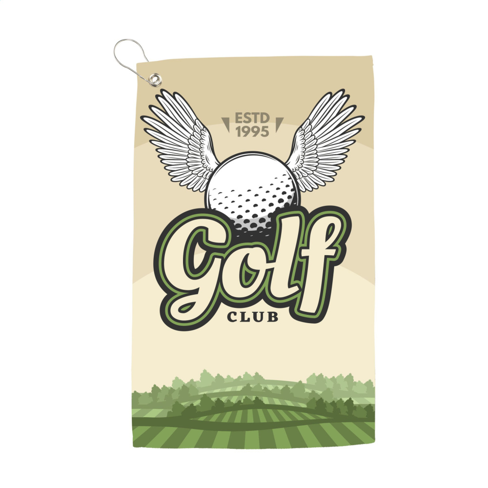Logo trade promotional gifts image of: GolfTowel 400 g/m² 30x50