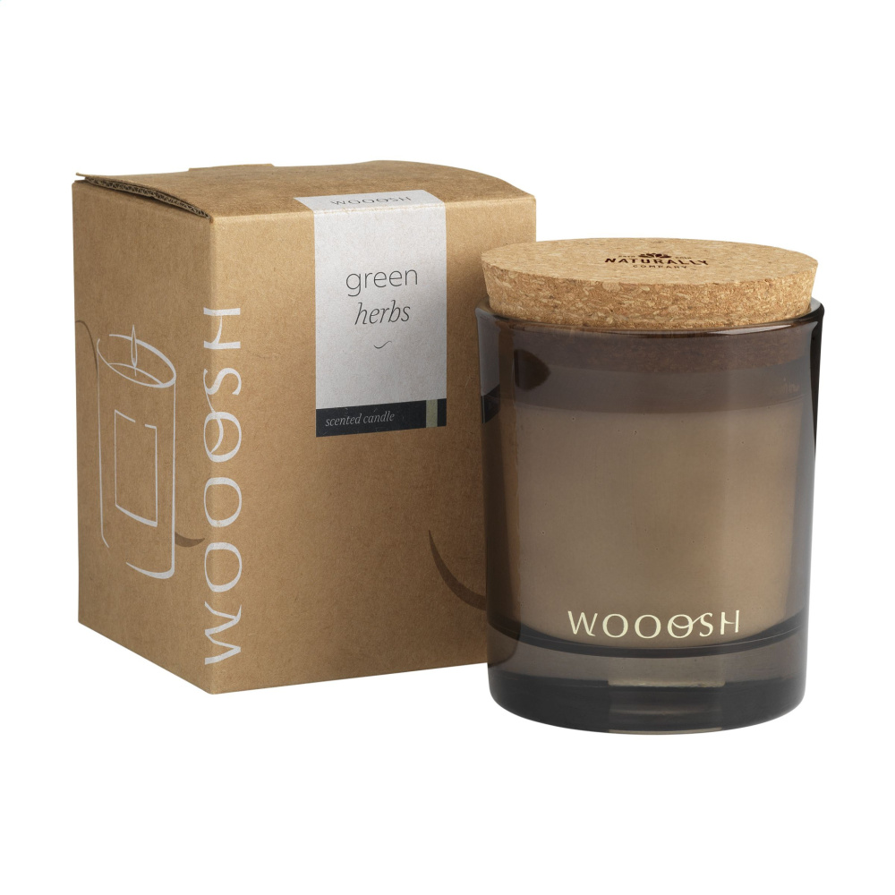 Logo trade promotional gifts image of: Wooosh Scented Candle Green Herbs