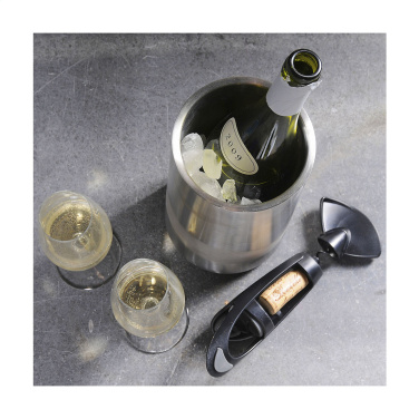 Logo trade promotional giveaway photo of: CoolSteel RCS Recycled Steel wine cooler