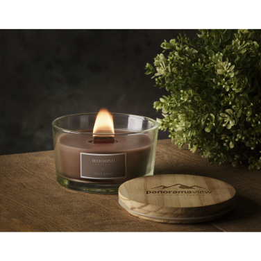 Logo trade advertising products image of: Wooosh Flame Scented Candle Dark Amber