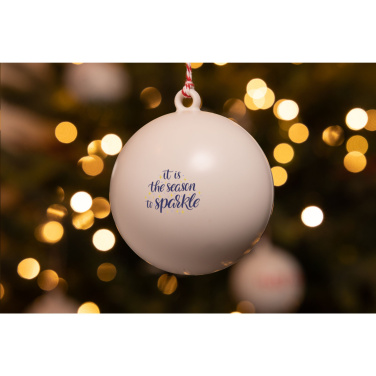 Logotrade promotional products photo of: Christmas Bauble Ø 7 cm Recycled PP - Made in Europe