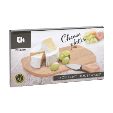Logotrade promotional item image of: Bamboo Cheese Platter 2-pcs