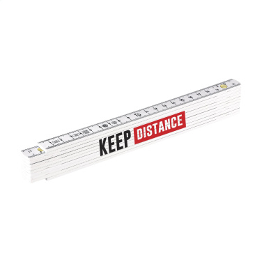 Logo trade promotional giveaway photo of: Metric folding ruler