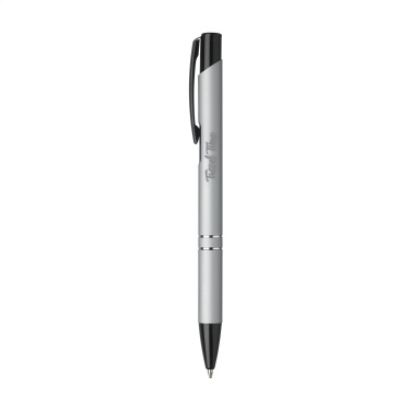 Logotrade promotional items photo of: Ebony Rubberised pen