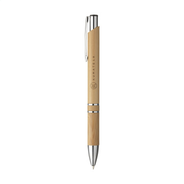 Logo trade corporate gifts image of: Ebony Bamboo pen